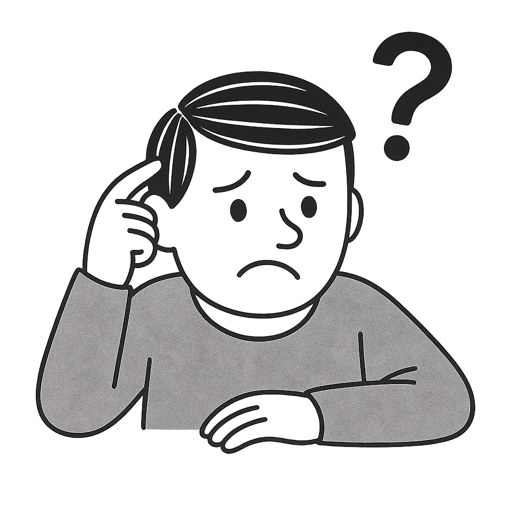 Confused person