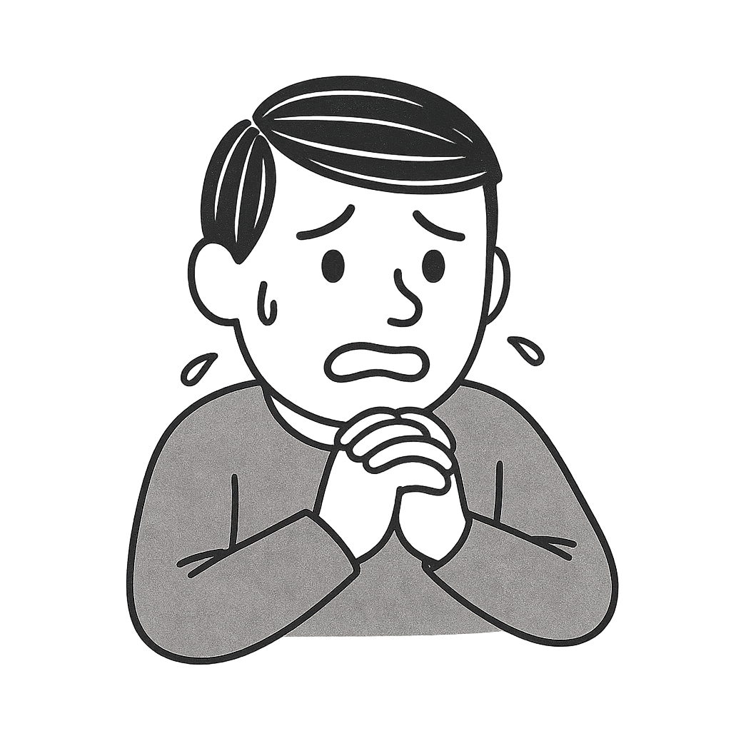 Nervous person