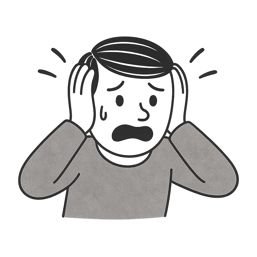 Overwhelmed person
